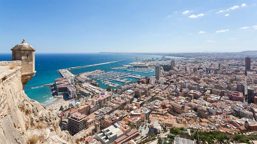 Imagen de Alicante desde el castillo