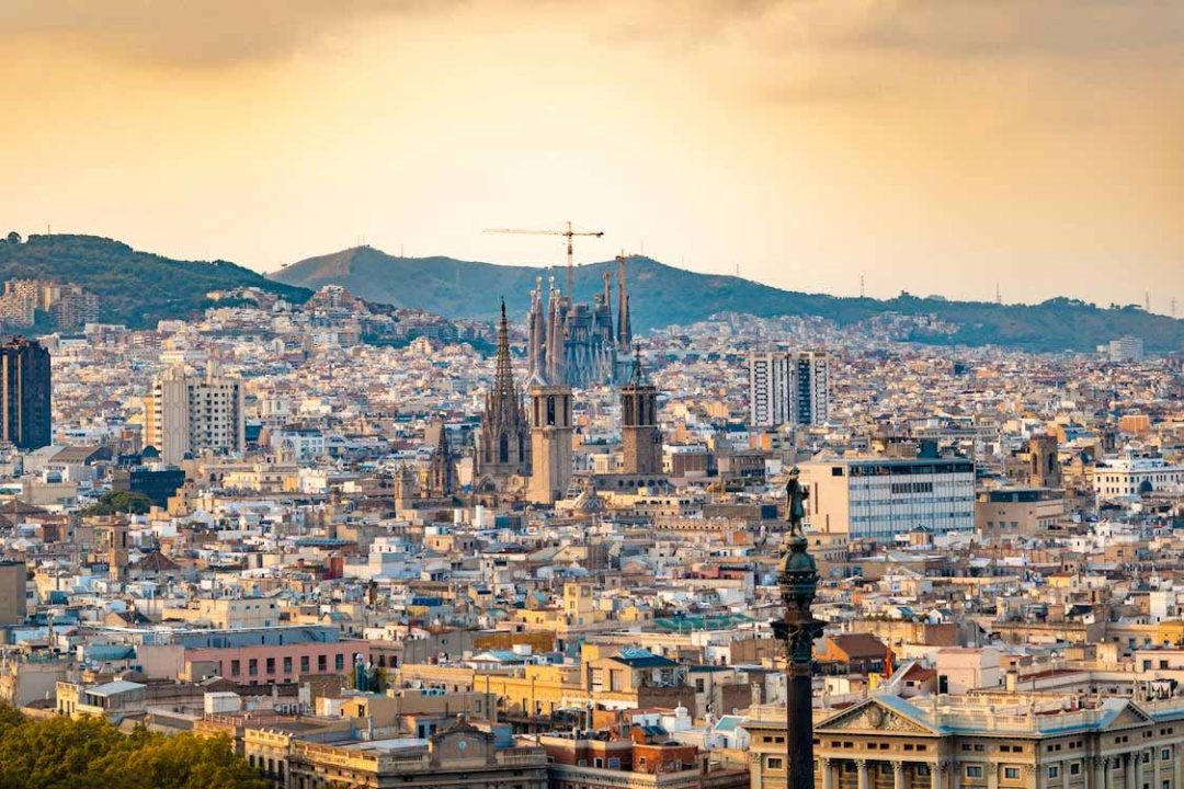 Vista general de Barcelona ciudad