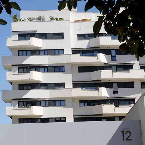 Detalle del edificio Azara en el Pau 5 de Alicante