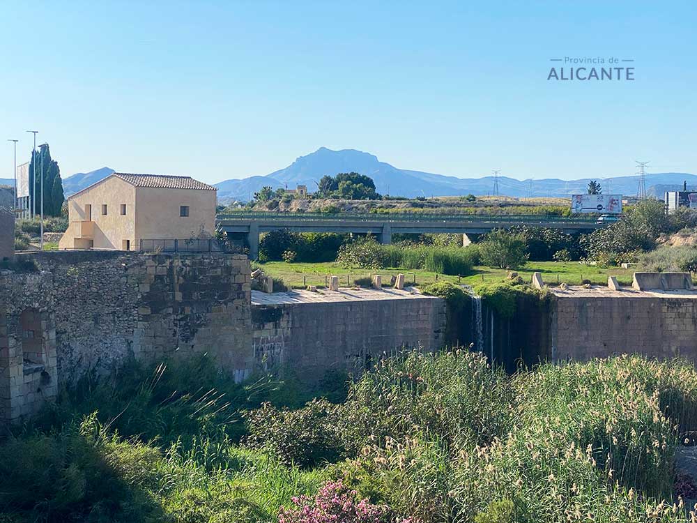 Vista general del Azud de Sant Joan d'Alacant