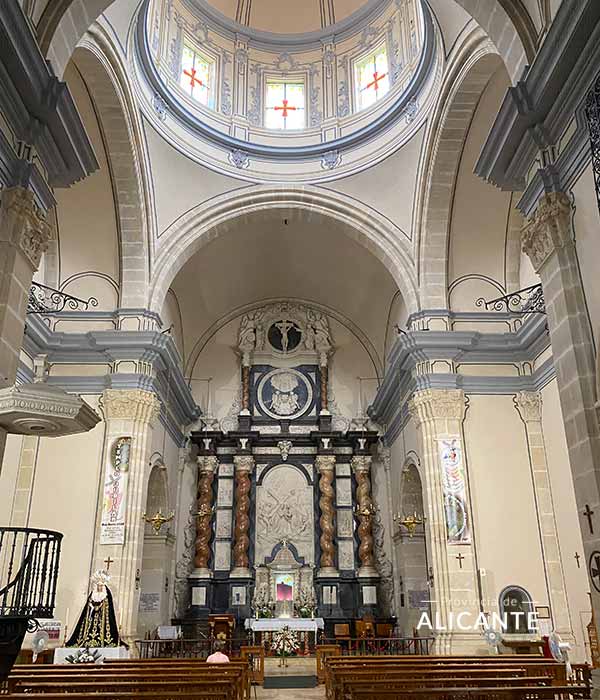 Interior de la iglesia de la verónica Alicante