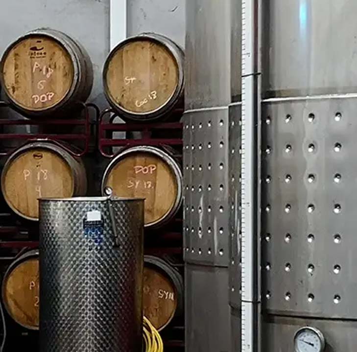 Toneles e interior microbodega