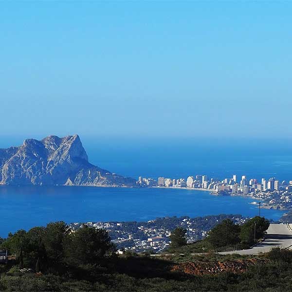 Vista del Peñón de Ifach en Calpe