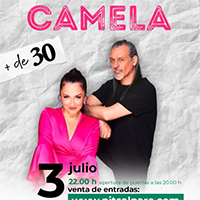 Cartel concierto Camela en Mutxamel Alicante