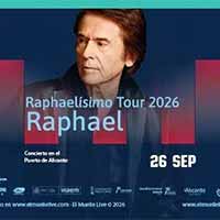 Cartel Raphael en concierto en Alicante